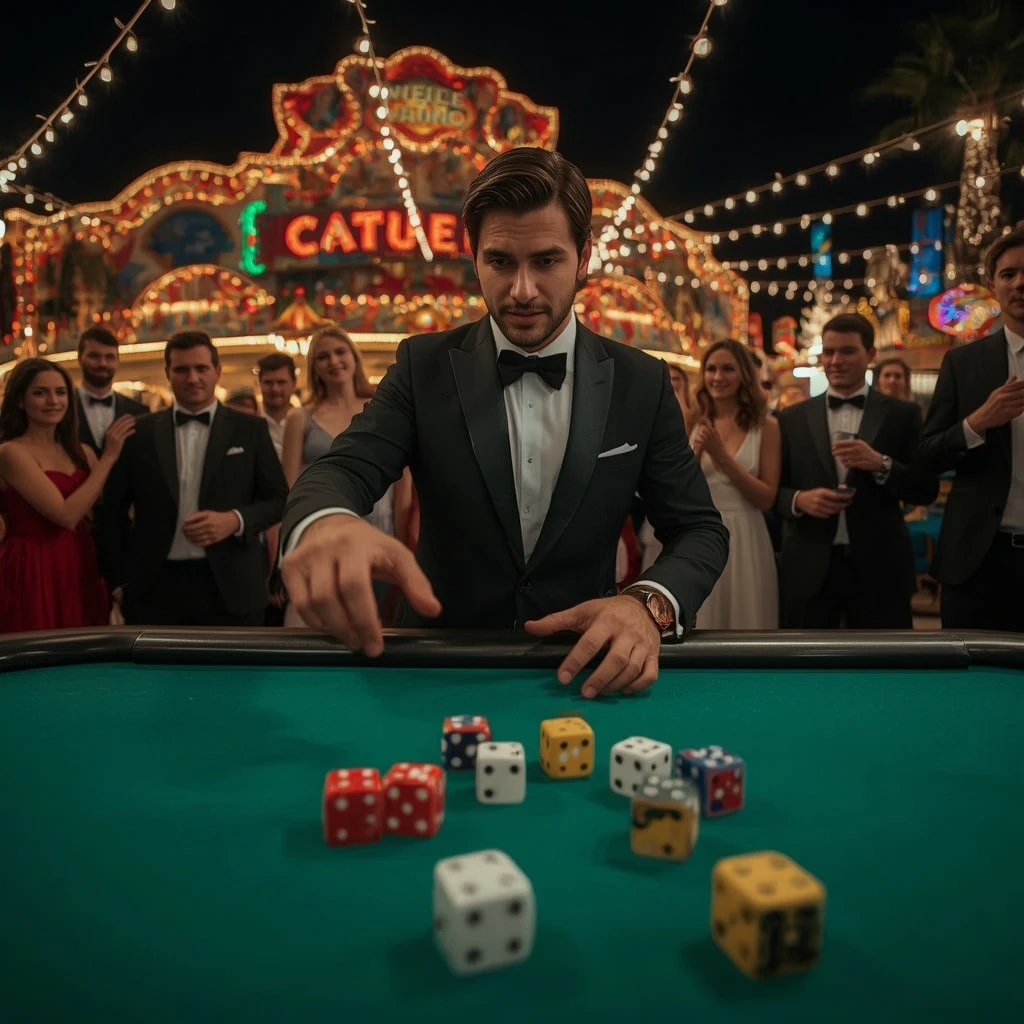 partie de craps au casino AllySpin
